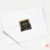 Luxe Gouden Zebra Print Body Butter Labels (Envelop)