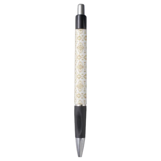 Luxe goudgeometrische tribale Aztec-patroon Pen (Voorkant Verticaal)