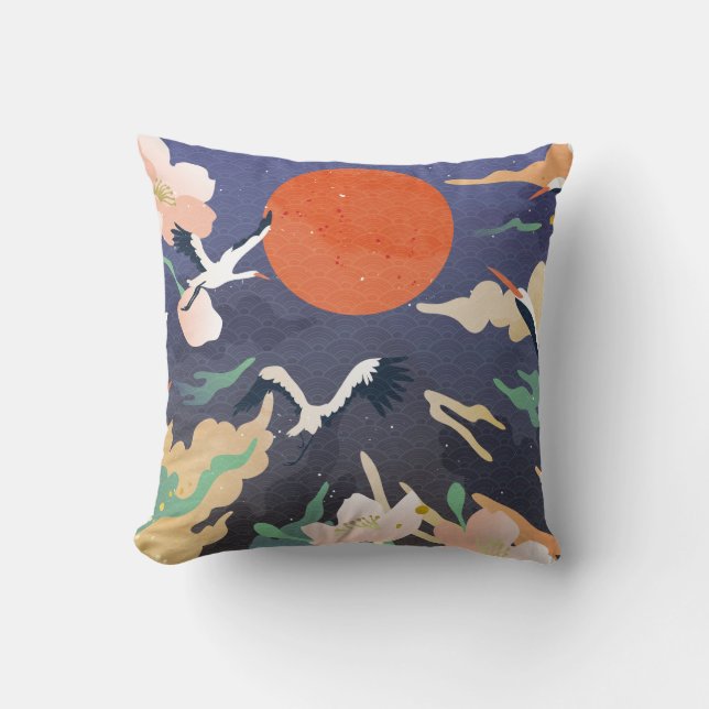 Luxe goudkleur als oosterse achtergrond. Chinees e Kussen (Voorkant)