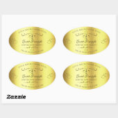 Luxe goudproducten met label  grenzen (Vel)