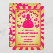 Luxe goudroze koningin van het hart van afgelopen  kaart (Voorkant / Achterkant)