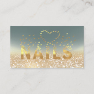 Luxe goudvlinders logo visitekaartje