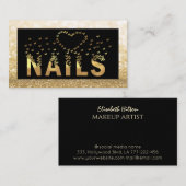 Luxe goudvlinders logo visitekaartje (Voorkant / Achterkant)