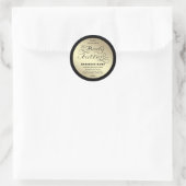 Luxe goudzwart script, label body (Tas)