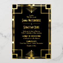 Luxe Great Gatsby Art Deco Bruiloft