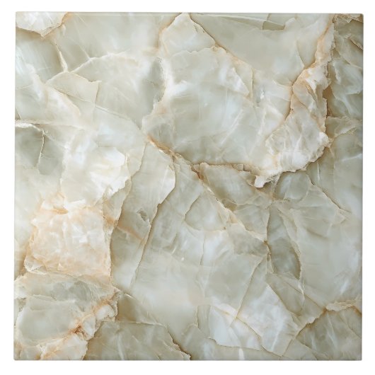 Luxe Grijs Bruin Edelsteen Modern Elegant Tegeltje (Voorkant)