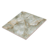 Luxe Grijs Bruin Edelsteen Modern Elegant Tegeltje (Zijkant)