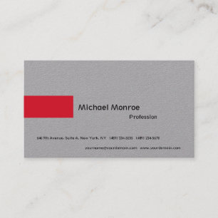 Luxe grijs minimalistische moderne professional visitekaartje