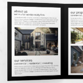 Luxe Gris Squelette Key Immobilier Brochure (Intérieur en premier)