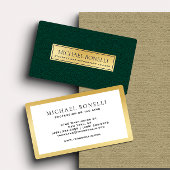 Luxe Groen Lederen Goud Label Professioneel