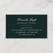 Luxe Groen Sparkly gouden Visitekaartje (Achterkant)