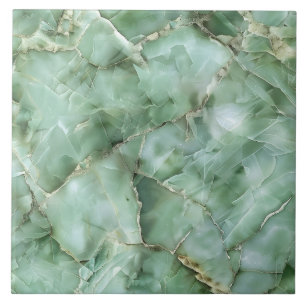 Luxe Groene Edelsteen Moderne Glam Esthetiek Tegeltje