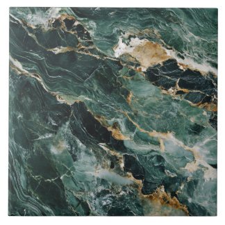 Luxe groene marmeren structuur keramiektegel tegeltje
