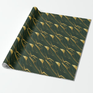 Luxe groene Onyx: gouden marmer. Cadeaupapier