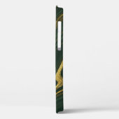 Luxe groene Onyx: gouden marmer. Case-Mate iPhone Case (Achterkant / Links)