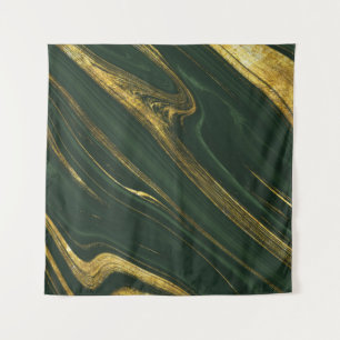 Luxe groene Onyx: gouden marmer. Wandkleed