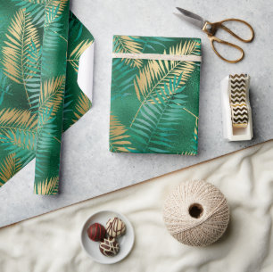 LUXE GROENE TROPISCHE WRAPPINGSPAPIER GIFT WRAP CADEAUPAPIER