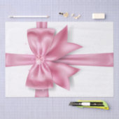 Luxe grote roze cadeauboog met diamant hart VIP Tissuepapier (Craft)