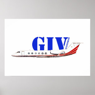 Luxe Gulfstream IV privéjet  Poster