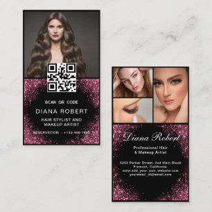 Luxe Hair Stylist Make-up Artist Roos Gold Drips Visitekaartje