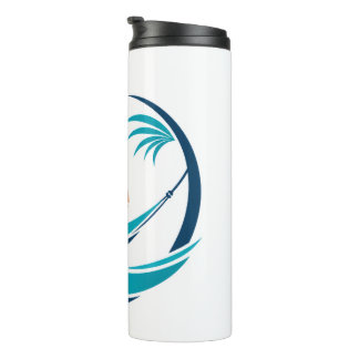 Luxe Hangmat Zonsondergang Logo Thermosbeker