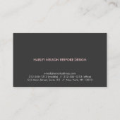 LUXE HAUTE MODE No 1 Carte de visite (Dos)