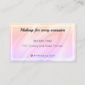 Luxe holografisch Visitekaartje (Achterkant)