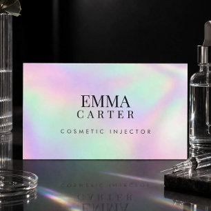 Luxe Holografische Med Spa Injector Visitekaartje
