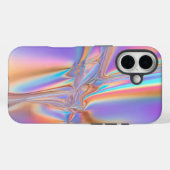 Luxe Holographique Iridescente iPhone 16 Coque (Verso (horizontal))