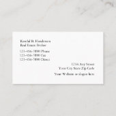 Luxe Home Marketing Visitekaartje (Achterkant)