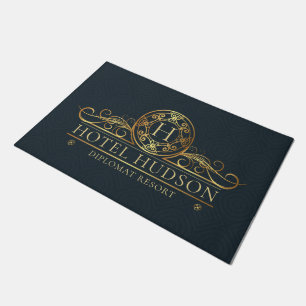 Luxe Hotel Branding Gold Deurmat