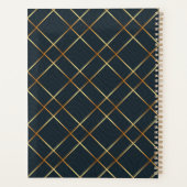 Luxe Hotel Stationery Gold Monogrammed Planner (Achterkant)