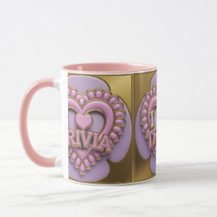 Luxe I Love Trivia Gold Pink Combo Mok