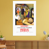 Luxe in New Empire Flying Boats Canvas Afdruk (Insitu (Woonkamer))