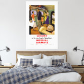 Luxe in New Empire Flying Boats Canvas Afdruk (Insitu (Slaapkamer))