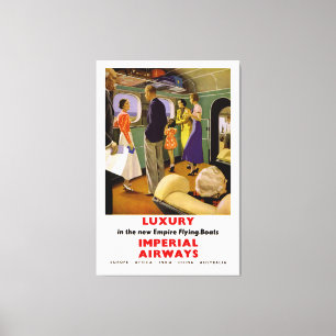 Luxe in New Empire Flying Boats - XL Canvas Afdruk