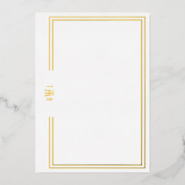 Luxe Initiaal Personal Stationery Folie Invitation Folie Uitnodiging