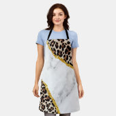 Luxe interieur Marble Stone Glitter Schort (Gedragen)