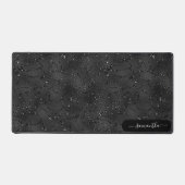 Luxe Iridescente noir motif blanc éclaboussures (Recto)