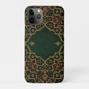 Luxe islamitische Arabeske laptophoes Smaragd & iPhone 11 Pro Hoesje