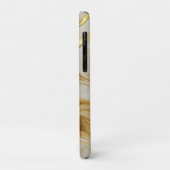 Luxe ivoor en goud gemarmerd Case-Mate iPhone case (Achterkant/links)
