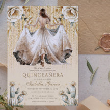 Luxe Ivoor Goud Quinceañera