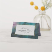 Luxe Jewel Tone Marble Ink Wash Wedding (Achterkant)