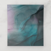 Luxe Jewel Tone Marble Ink Wash Wedding (Binnenkant ongevouwen)