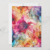 Luxe Joyaux Tons Glamor Colorf Elégante Invitation (Dos)