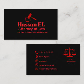 Luxe Jurist Visitekaartje Ontwerp