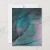 Luxe juwelen inktwasweddenschap sparen de datum save the date (Achterkant)