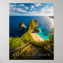 Luxe Kelingking Beach Bali Poster