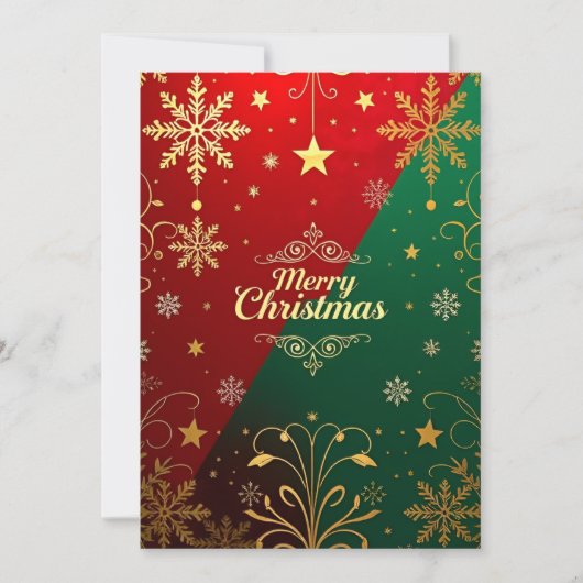 Luxe kerst elegantie kaart (Voorkant)