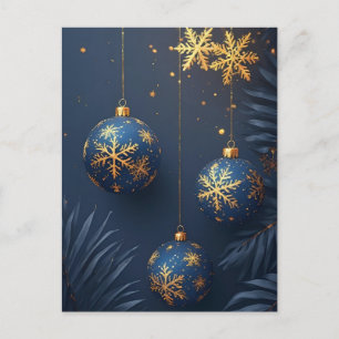 🎄 Luxe Kerst Ornament Elegantie ❄️ Festief Briefkaart